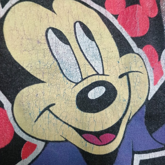 Vintage Tie Dye Minnie Mickey Disney T-shirt Medium 90s - Picture 2 of 8